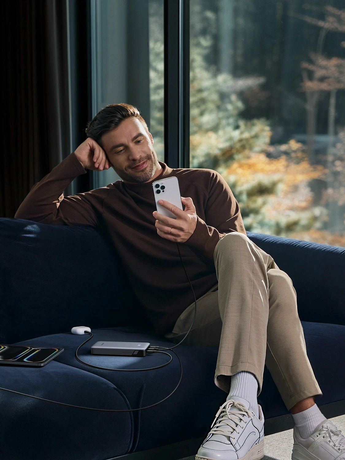 55994B Внешний аккумулятор UGREEN PB535 (55994B) 10000mAh Two-Way Fast Charging 2*USB-C&USB-A 30W